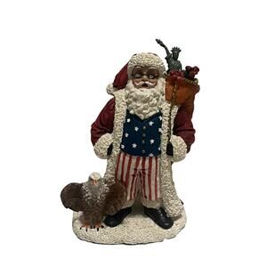 International Santa 2002 Patriotic Santa United States Figurine